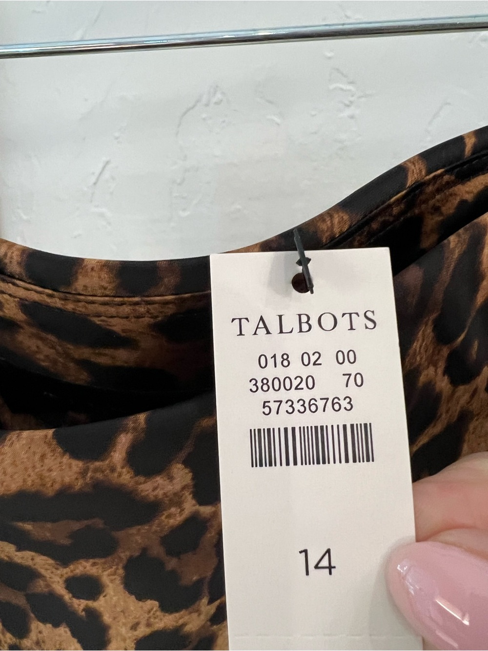 NWT Talbots Leopard Print Midi Skirt - Picture 3 of 3